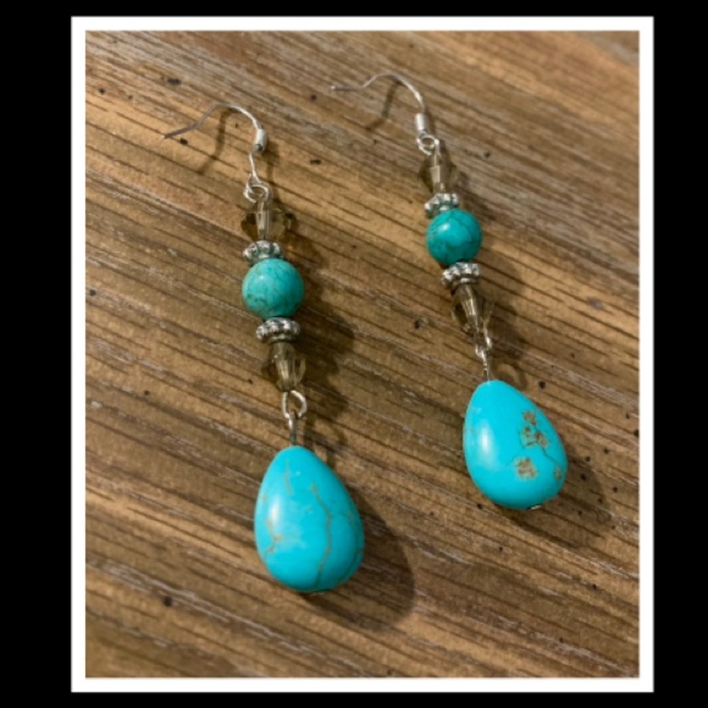 Sterling Silver & Swarovski Crystal Earrings - Picture 4 of 5